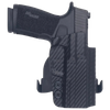 Rounded Gear SSRP365XMACROTLR7SUBCF  Paddle Holster OWB Black Carbon Fiber Kydex Fits Sig P365 X Macro Right Hand