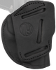 1791 Gunleather 4WH1SBLL 4-Way  IWB/OWB 01 Stealth Black Leather Belt Clip Fits 3-4" Barrel 1911 Left Hand