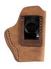Uncle Mikes-leather(1791) UMIWB1BRWA Inside the Waistband  IWB Size 01 Brown Leather Belt Clip Fits Walther PPK