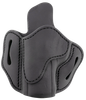 1791 Gunleather ORBH24SSBLL BH2.4S Optic Ready OWB Size 2.4S Stealth Black Leather Belt Slide Fits FN 509/HK VP9SK Left Hand