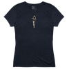 Magpul MAG1124410XS Hula Girl CVC Women's Navy Cotton/Polyester/Rayon Short Sleeve XS