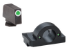 AmeriGlo GL125 Ghost Ring Sight Set for Glock  Green Tritium White Outline Front Sight-Green Tritium Rear Sight