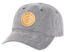 Glock AP95882 Safe Action Patch  Hat, Distressed Gray Denim, Relaxed Fit w/Adjustable Metal Back, Leather-Like Glock Patch