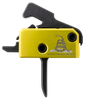 Rise Armament RA140FDTOM Don't Tread on Me Trigger Assembly Single-Stage Flat Trigger with 3.50 lbs Draw Weight, Don't Tread on Me Flag Finish for AR-Platform