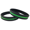 Thin Green Line Bracelet, 8 Inch