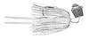 ZMAN ORG. CHATTERBAIT 1/2oz CHT/WHT