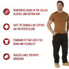 Rothco Solid Color T-Shirt with Cotton / Polyester Blend