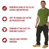 Rothco Solid Color T-Shirt with Cotton / Polyester Blend