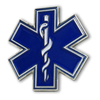 Heart Pin - Thin Blue Line, Individual
