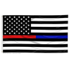 Thin Blue Line Flag with Grommets, 3 x 5 Ft
