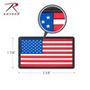 Rothco PVC US Flag Patch With Hook Back