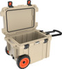ELITE TAN W/ WHEELSPELICAN COOLERS IM 45 QUART 