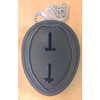 Oval Recessed Badge Holder with Clip