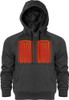 HOODIE DARK GRAY X-LARGE!MOBILE WARMING MEN'S PHASE 2.0 