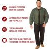 Rothco Enhanced Nylon MA-1 Flight Jacket