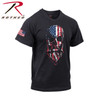 Rothco US Flag Bearded Skull T-Shirt