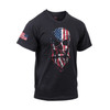 Rothco US Flag Bearded Skull T-Shirt