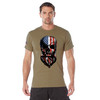 Rothco US Flag Bearded Skull T-Shirt