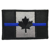Dual Blue/Red Line American Flag Patch, 2 x 3 Inches, Sew On, White Border