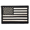 Dual Blue/Red Line American Flag Patch, 2 x 3 Inches, Sew On, White Border