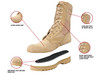 Rothco Sierra Sole Tactical Boots - 8 Inch