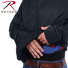 Rothco Honor and Respect Thin Blue Line Concealed Carry Hoodie - Black