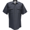 Justice Women's Short Sleeve Shirt w/ Traditional Collar & Zipper - LAPD Navy