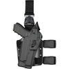 Model 6355RDS ALS Tactical Holster with Quick-Release Leg Strap for Glock 17 MOS w/ Light/Laser