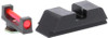 Ameriglo Red Fiber .115 FRONT Black REAR for Glock 42-43-43X-48