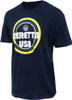 LOGO LARGE NAVY BLUE<BERETTA T-SHIRT RETRO BUSA 