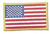 Rothco Iron On / Sew On Embroidered US Flag Patch 