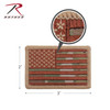 Rothco Iron On / Sew On Embroidered US Flag Patch 