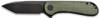 GREEN MICARTA/BLACK D2 CLAM PKCIVIVI KNIFE ELEMENTUM 2.96" 