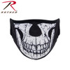 Rothco Half Skull Reusable 3-Layer Polyester Face Mask 