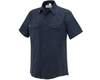 Cross Fire-Retardant Women's Button-Front Short Sleeve Woven Shirt - LAPD Navy