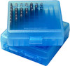 Ammo Box 100 Round 45 Flip Top Clr/Blue