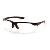 Pyramex Drone 2.0 Shooting Glasses Black with Clear Lens Anti Fog