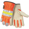 Reflective Gr, Cow Drvr, Orange, XS
