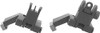 OFFSET POLYMER SIGHT SET BLACKJE FLIP-UP FRONT AND REAR 