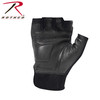 Rothco Fingerless Cut-Resistant Carbon Hard Knuckle Gloves - Black 