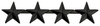 4 Star Pin 1/2'' High - Pair