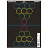 Champion Targets 45830 Visicolor Fun & Games Target (12 Pack)