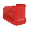 ZEV +5 BASEPAD FOR GLOCK 17 MAGAZINE RED