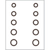 Gunstar Mini Circles Target Reticle Set Black