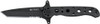 SERRATED BLACK TANTO BLADECRKT M16-10KSF 2.94" HALF 
