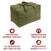 Rothco Canvas Small Parachute Cargo Bag