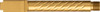 17 G3/4 1/2X28" THRD. GOLD BBLBALLISTIC ADVANTAGE FOR GLOCK 