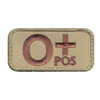 Rothco O Positive Blood Type Morale Patch