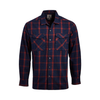 Canyon River Flannel Shirt - Midnight Clay Plaid