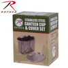 Rothco Stainless Steel Canteen Cup and Cover Set